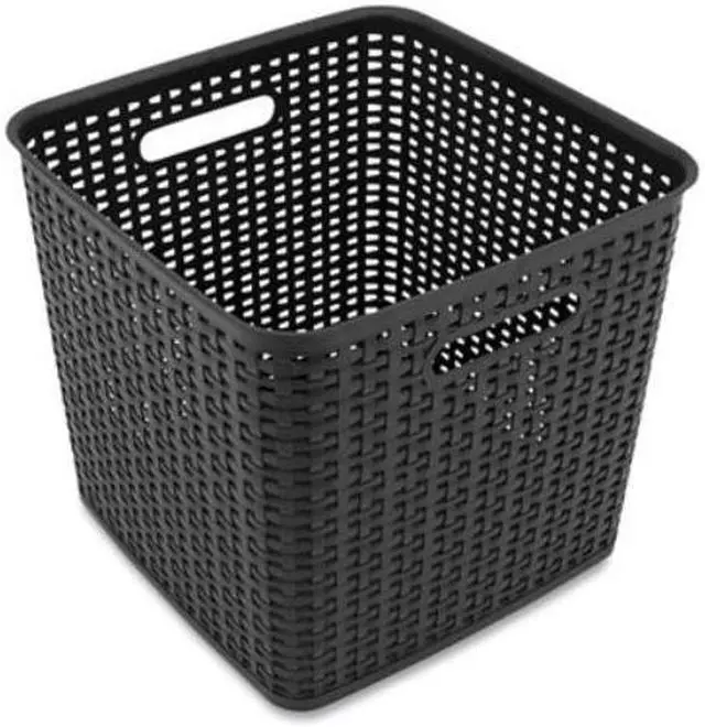 Alt view image 3 of 3 - Advantus Plastic Weave Bin