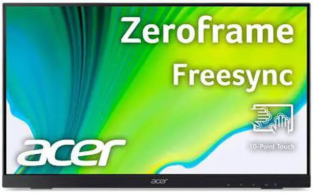 Alt view image 4 of 20 - Acer UT222Q 21.5" LCD Touchscreen Monitor - 16:9 - 4 ms - 1920 x 1080 - Full HD - In-plane Switching (IPS) Technology - 16.7 Million Colors - 250 Nit - LED Backlight - Speakers - HDMI - USB - VGA