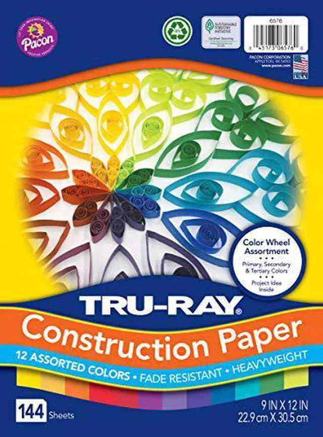 Alt view image 2 of 4 - Color Wheel Assortment, 12 Vibrant Colors, 9" x 12", 144 Sheets