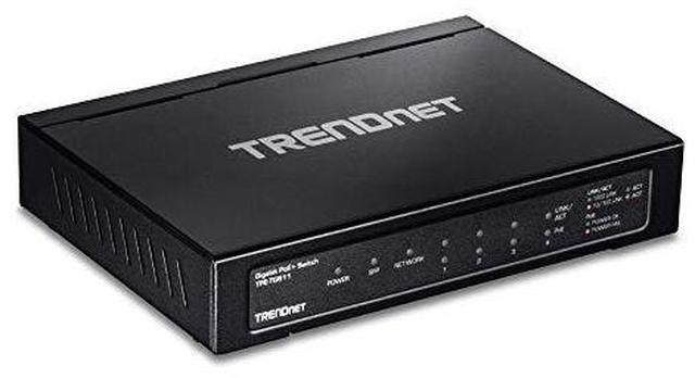 Alt view image 10 of 20 - TRENDnet 6-port Gigabit Poe+ Switch, TPE-TG611, 4 X Gigabit Poe+ Ports, 1 X Gigabit Port, 1 X SFP Slot, Supports 100/1000Base-FX Fiber SFP Modules, Ethernet Desktop Network Switch