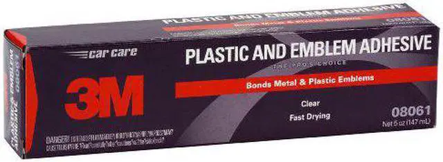 Alt view image 3 of 4 - 3M 08061 Plastic & Metal Emblem Clear Fast Drying Bonding Adhesive 5oz Tube