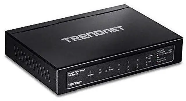 Alt view image 11 of 20 - TRENDnet 6-port Gigabit Poe+ Switch, TPE-TG611, 4 X Gigabit Poe+ Ports, 1 X Gigabit Port, 1 X SFP Slot, Supports 100/1000Base-FX Fiber SFP Modules, Ethernet Desktop Network Switch