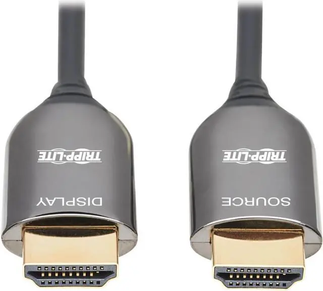 Alt view image 5 of 11 - Tripp Lite P568F-10M-8K6 HDMI Fiber Active Optical Cable, M-M, Black, 10 m (33 ft.)
