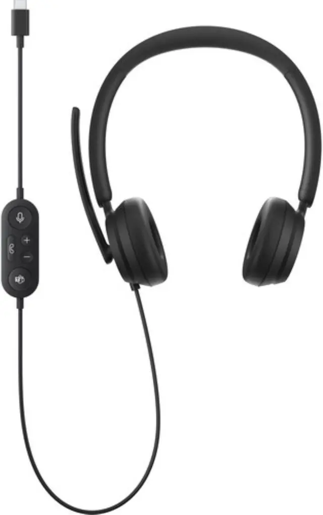 Alt view image 4 of 12 - Microsoft I6S-00011 USB Type-C Connector Circumaural Modern USB Type-C Wired On-Ear Headset