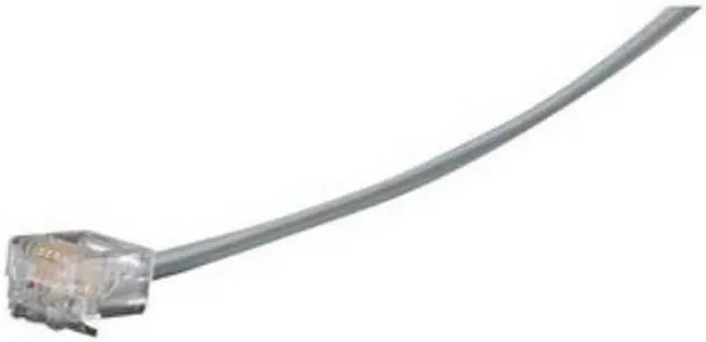 Alt view image 4 of 6 - RJ-11 Modular Cable 6-Wire Straight-Pinning 25-ft. 7.6-m