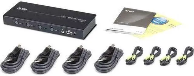 Alt view image 8 of 14 - ATEN 4-port USB Boundless KM Switch