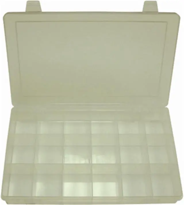 Alt view image 4 of 6 - DURHAM MFG LP24-CLEAR Compartment Box with 24 compartments, Plastic, 2-5/16" H