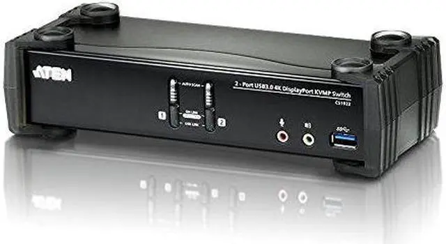 Alt view image 7 of 14 - ATEN CS1922 2-Port USB 3.0 4K DisplayPort KVMP Switch
