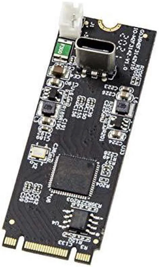 Alt view image 7 of 9 - USB 3.2 Gen 2 (10 Gbps) 1-Port Type-C M.2 22x60 B+M key Controller Card