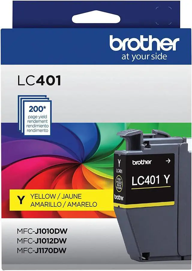 Alt view image 4 of 8 - Brother LC401 Yellow Standard Yield Ink Cartridge Prints Up to 200 Pages (LC401YS)