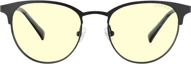 Alt view image 8 of 11 - Gunnar Apex, Protective Computer Glasses with Gunnar Focus, Onyx/Navy Frames, Amber Lens, 65% Blue Light and 100% UV Protection, APX-11501