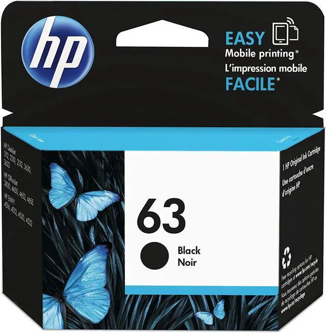 Alt view image 9 of 20 - HP F6U62AN#140 63 Original Ink Cartridge Black