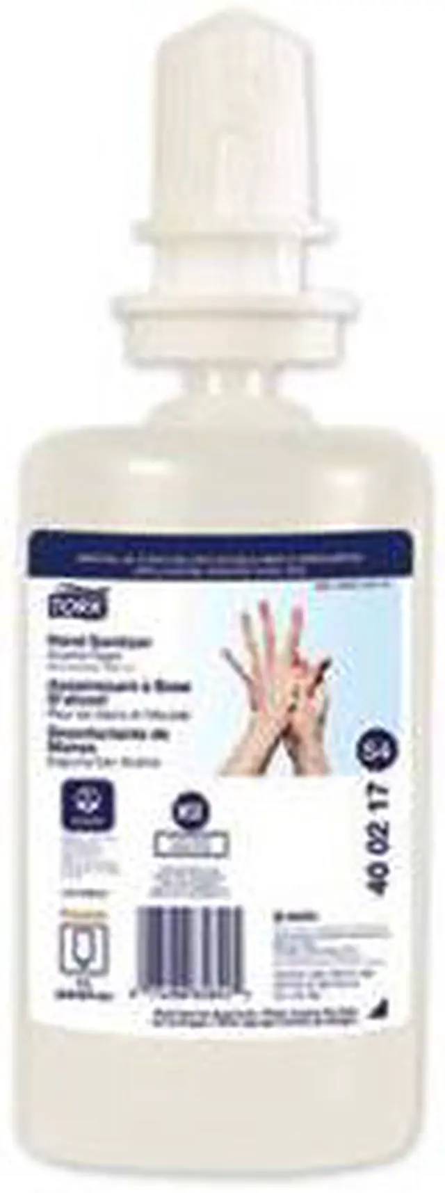 Alt view image 3 of 4 - Tork Premium Alcohol Foam Hand Sanitizer 1 L Bottle Unscented 6/Carton 400217