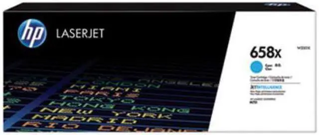 Alt view image 10 of 20 - HP 658X High Yield Cyan Original LaserJet Toner Cartridge, ~28,000 pages, W2001X