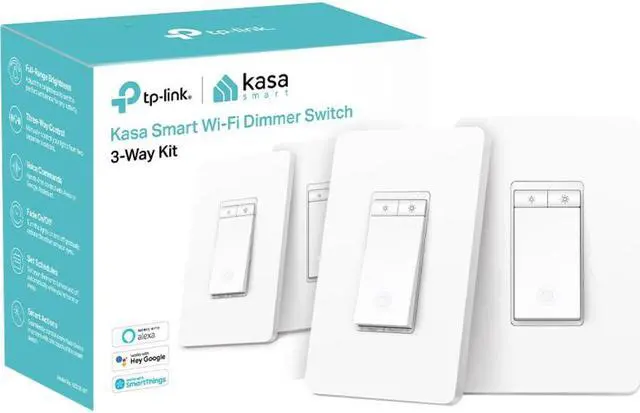 Alt view image 2 of 12 - TP-Link Kasa Smart 3 way dimmer switch Model KS230KIT