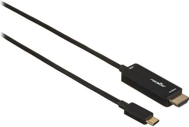 Alt view image 3 of 14 - ROCSTOR 6FT USB-C TO HDMI M/M CABLE SUPPORTS UP TO 4K 60HZ - WHITE