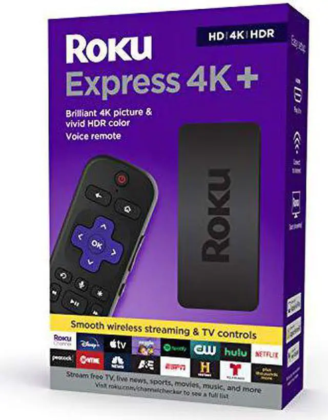 Alt view image 8 of 19 - Roku 3941R Express 4K+ Streaming Device