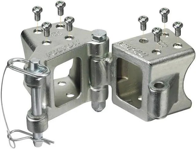 Alt view image 6 of 6 - FULTON FOLD-AWAY BOLT-ON HINGE KIT 3" X 3" TRAILER TONGUES