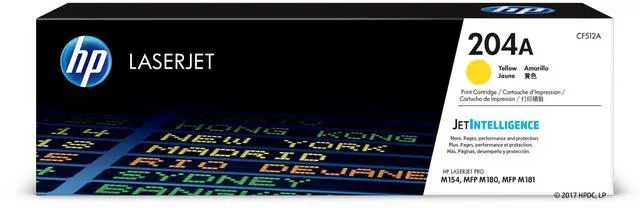 Alt view image 9 of 20 - HP 204A LaserJet Toner Cartridge - Yellow