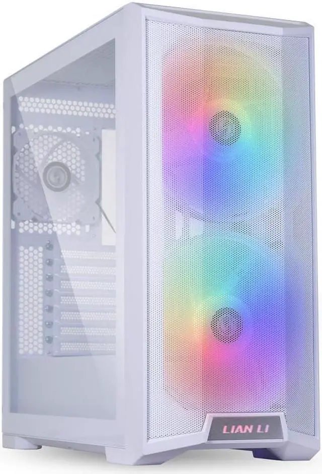 Alt view image 8 of 15 - LIAN LI LANCOOL 215 W White  Steel / Tempered Glass ATX Mid Tower Computer Case----- Lancool 215 W