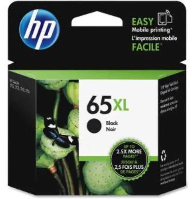 Alt view image 10 of 20 - HP 65XL Black Original Ink Cartridge, ~300 pages, N9K04AN#140