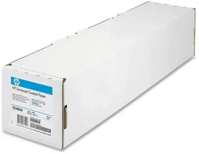Alt view image 5 of 8 - HP Designjet Inkjet Large Format Paper 4.9 mil 24" x 150 ft White Q1404B