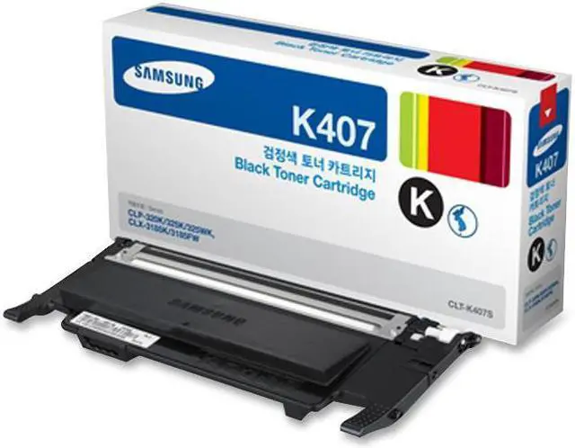 Alt view image 9 of 9 - Black Toner Cartridge for Samsung CLT-K407S CLP-320, CLP-320N, CLP-325, CLP-325W, CLX-3180, CLX-3185, CLX-3185FN, CLX-3185FW, CLX-3185N, Genuine Samsung Brand