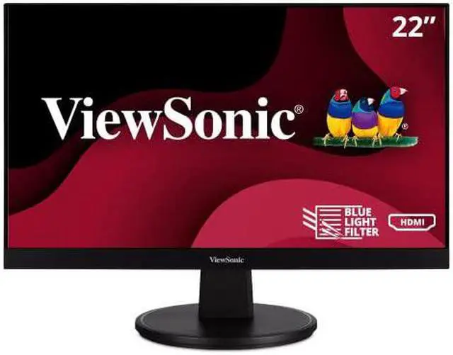 Alt view image 9 of 20 - ViewSonic VA2247-MH 22 Inch Full HD 1080p Monitor with Ultra-Thin Bezel, Adaptive Sync, 75 Hz, Eye Care, HDMI, VGA Inputs for Home and Office