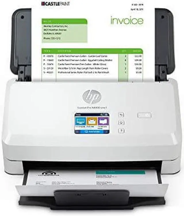 Alt view image 6 of 20 - HP Scanjet Pro N4000 snw1 Sheet-Feed Scanner (6FW08A)