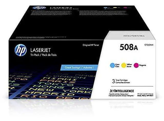 Alt view image 10 of 20 - HP 508A Toner Cartridge Cyan Magenta Yellow CF360AM