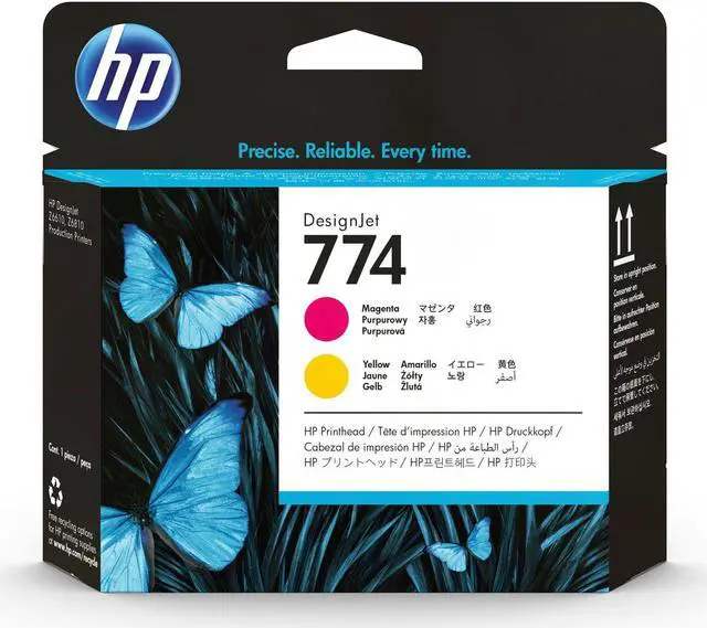 Alt view image 10 of 15 - HP 774 Magenta/Yellow DesignJet Printhead, P2V99A