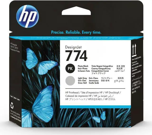 Alt view image 15 of 16 - HP 774 Photo Black/Light Gray DesignJet Printhead, P2W00A