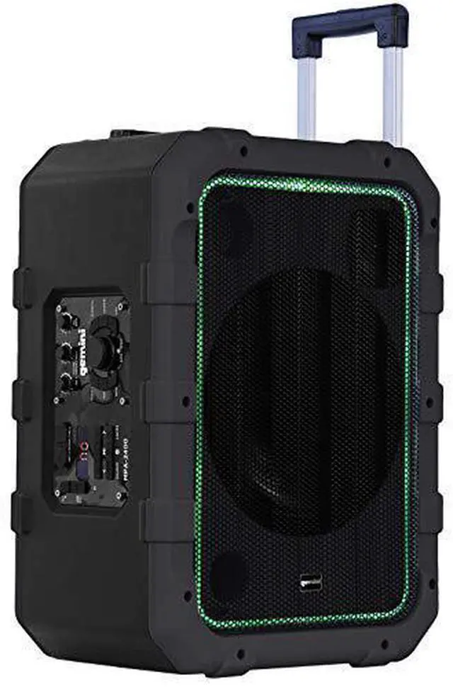 Alt view image 6 of 8 - Gemini Sound MPA-2400 Wireless Weatherproof Bluetooth Trolley Tailgate Speaker