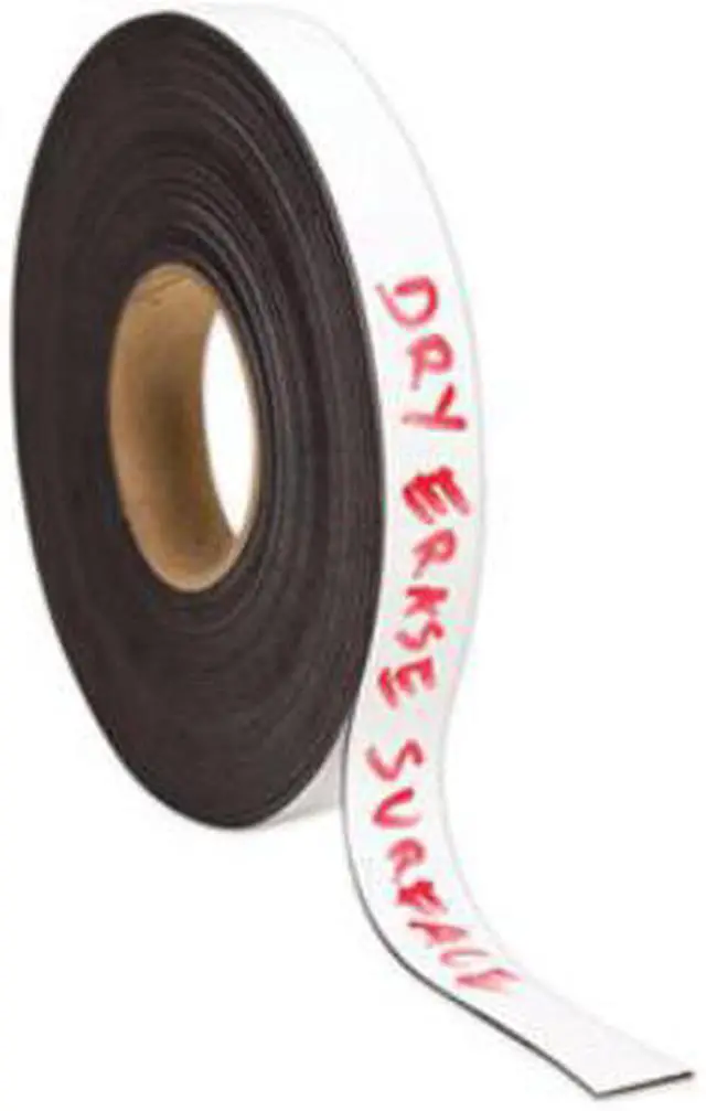 Alt view image 4 of 4 - Dry Erase Magnetic Tape Roll 1" x 50 ft White 5148U0006