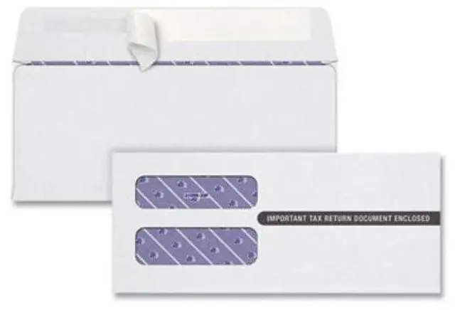 Alt view image 3 of 4 - Tops 1099 Double Window Envelope, 3.75 x 8.75, White, 24/PK (TOP2222PS3)
