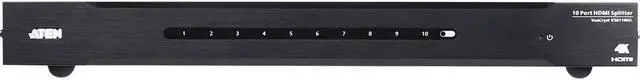 Alt view image 7 of 9 - VanCryst 10-Port 4K HDMI Splitter-TAA Compliant