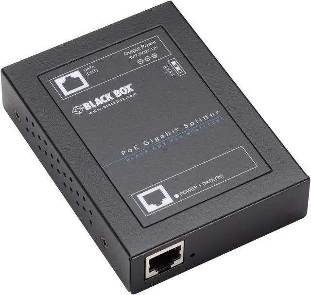 Alt view image 4 of 6 - Black Box Gigabit POE+ Splitter 802.3AT LPS2001
