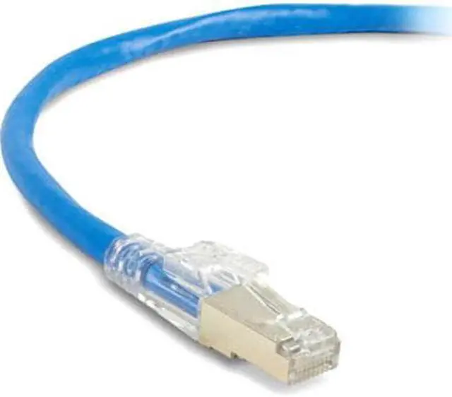 Alt view image 3 of 7 - GIGATRUE 3 CAT6. SHIELDED PATCH CORD BLUE 15FT