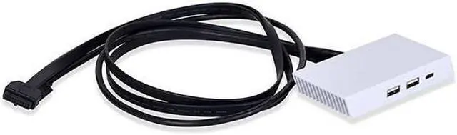 Alt view image 3 of 6 - Lian-Li O11DE-3W Addition I/O Kit for O11 Dynamic EVO White-----O11DE-3W