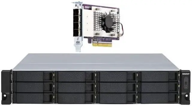 Alt view image 11 of 15 - QNAP TL-R1200S-RP-US 12-bay 2U rackmount SATA JBOD expansion unit