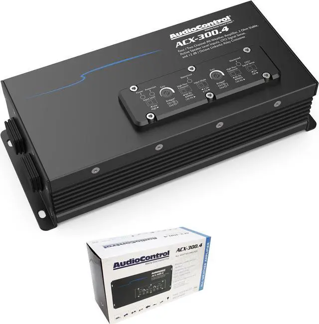 Alt view image 19 of 20 - AudioControl ACX-300.4 Powersports/Marine 4-Channel Amplifier, 50 Watts RMS x 4