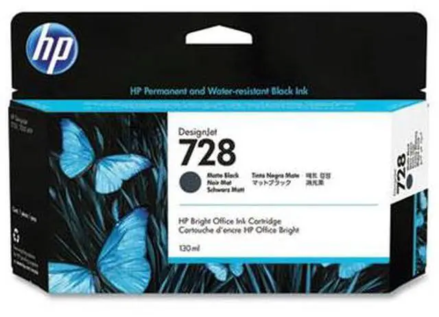 Alt view image 4 of 20 - HP 728 130-ml Matte Black DesignJet Ink Cartridge, 3WX25A
