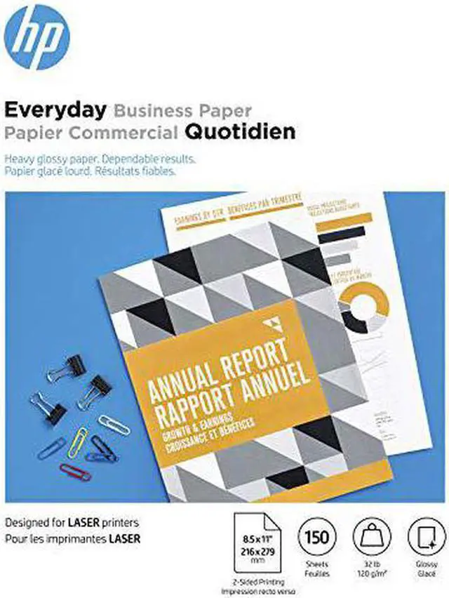 Alt view image 9 of 15 - HP Everyday Business Paper, Glossy, 32 lb, 8.5 x 11 in. (216 x 279 mm), 150 sheets 4WN08A