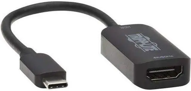 Alt view image 12 of 20 - Tripp Lite U444-06N-HDR-B HDMI/USB-C Audio/Video Adapter U44406NHDRB