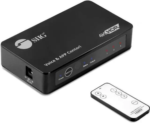 Alt view image 6 of 15 - SIIG 3x1 4K HDMI 2.0 Switch with IR & Voice APP Control CE-H27211-S1