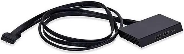 Alt view image 4 of 6 - Lian-Li O11DE-3X Addition I/O Kit for O11 Dynamic EVO Black -----O11DE-3X