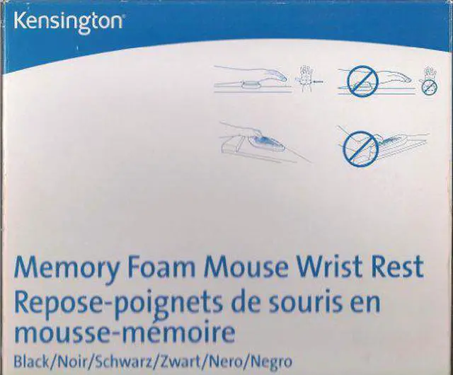 Alt view image 6 of 6 - Kensington Memory Foam Mouse Pad Wrist Pillow, Black 62816