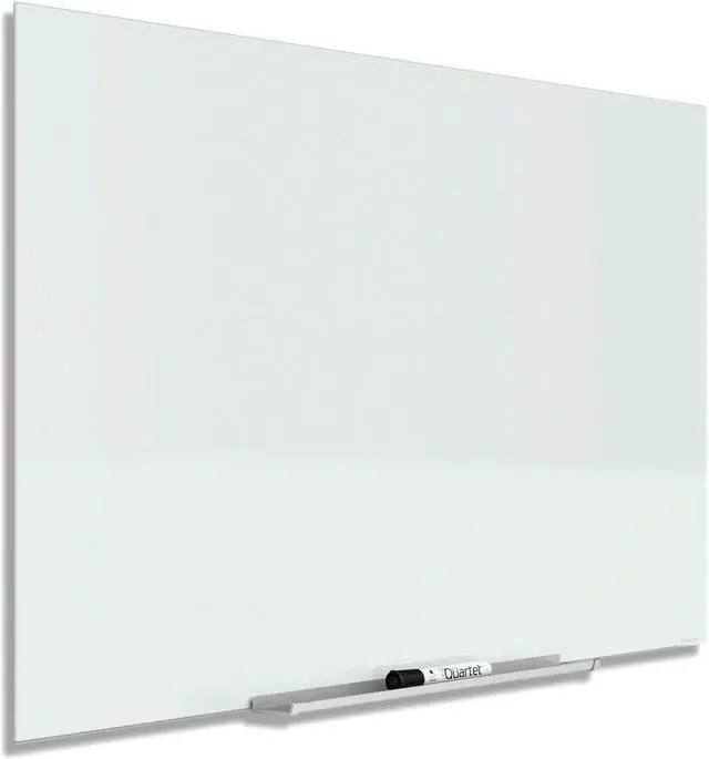 Alt view image 13 of 20 - Quartet InvisaMount Magnetic Glass Marker Board Frameless 85" x 48" White Surface G8548IMW