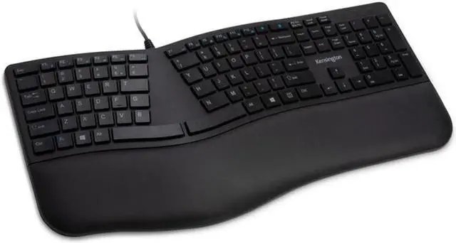 Alt view image 20 of 20 - Kensington Pro Fit K75400US Black USB Wired Ergonomic Keyboard