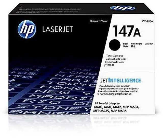 Alt view image 14 of 20 - HP 147A Black Toner Cartridge Standard Yield W1470A